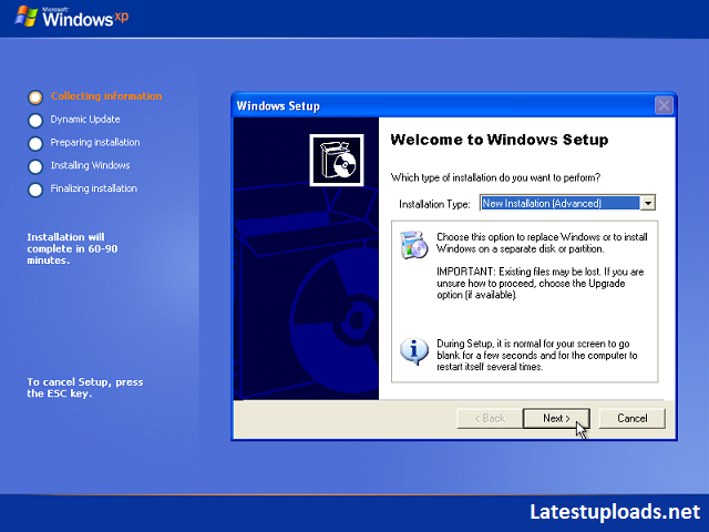 How to make a win xp boot disk